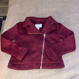 Knit motorcycle jacket